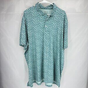 Vineyard Vines Men XXL OTG Performance Polo Shirt Golf Trophy All Over Print